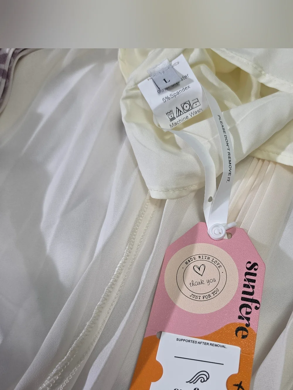 Sunfere Melvina Floral Print Pleated Maxi Dress NWT Size Large - Picture 14 of 16